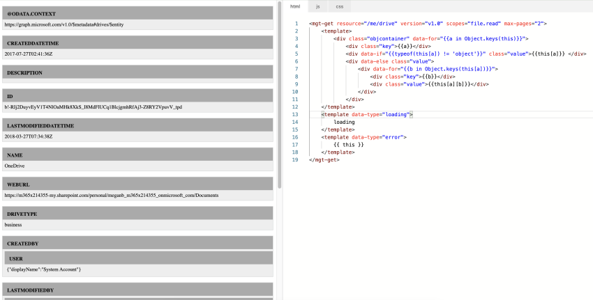 Beautify The Microsoft Graph Toolkit Response